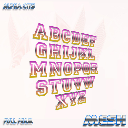 [ALPHA CITY MESH] Alphabet ALL STAR (FULL PERM)