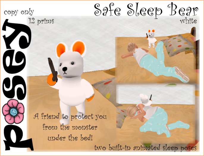 Safe Sleep Bear White