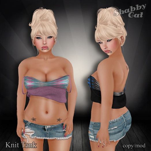 ~Knit Tank (argyle brown) - Shabby Cat~