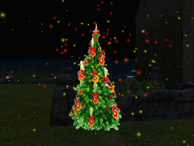 TA Gold Red Puff Candle Christmas Tree 2011v2