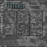 [FCM103] 6 Heavy Canvas Winter Camo Textures and Winter Camouflage Fabric Textures for Army Uniforms by E&D ENGINEERING