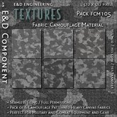 [FCM105] 6 Canvas Winter Camouflage Textures and Winter Camo Textures for Combat Uniforms and BDU from E&D ENGINEERING