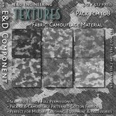 [FCM108] 6 Camouflage Fabric Textures and Winter Camo Cotton Fabric Textures for Military Uniforms from E&D ENGINEERING