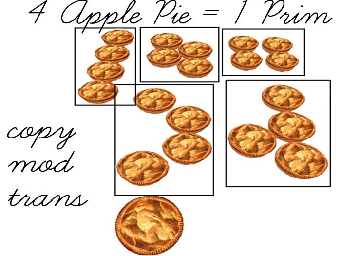 4 Apple Pie = 1 prim full perm 