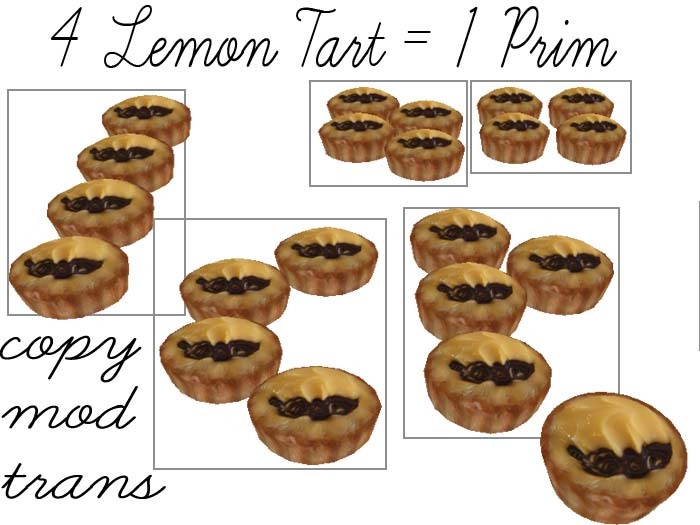 4 Lemon Tart = 1 prim full perm