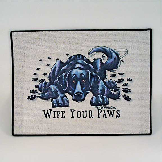 Mat Wipe your Paws Dog