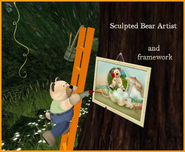sculpted ARTIST BEAR - BABY BEAR framework