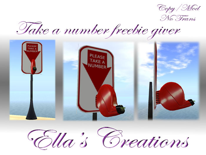 EC Take a Number Machine