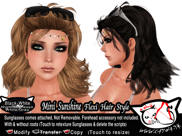 ^;^CaTwA^;^ Mini Sunshine/Black-White