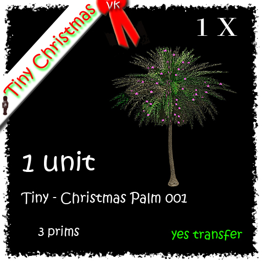 1 x Tiny - Christmas Palm 001 
