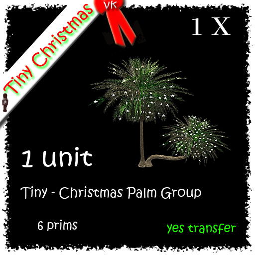 1 x Tiny - Christmas Palm Group