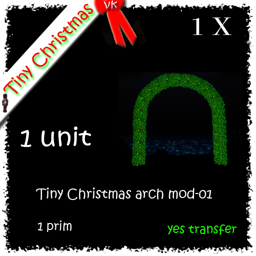 1 x Tiny Christmas arch mod-01 
