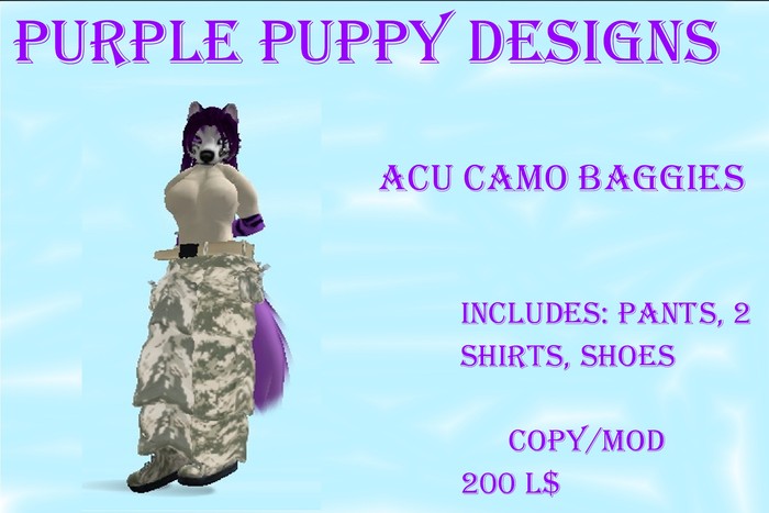 ACU Digi Camo Baggies