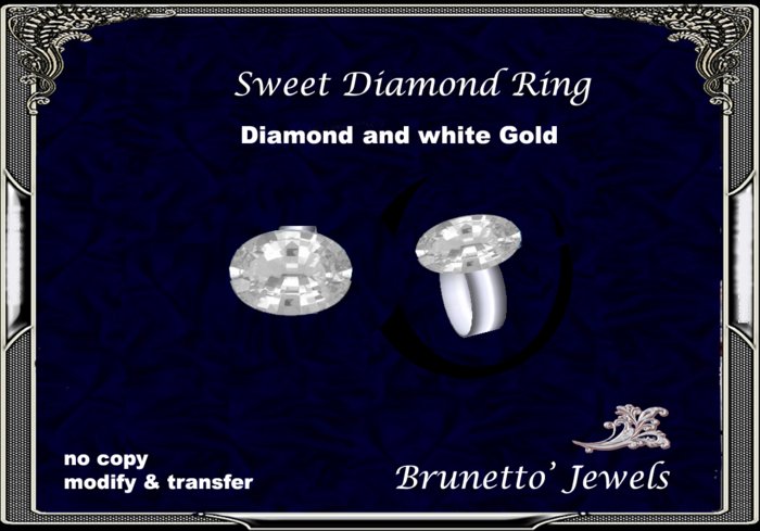 Sweet Diamond Ring White Gold