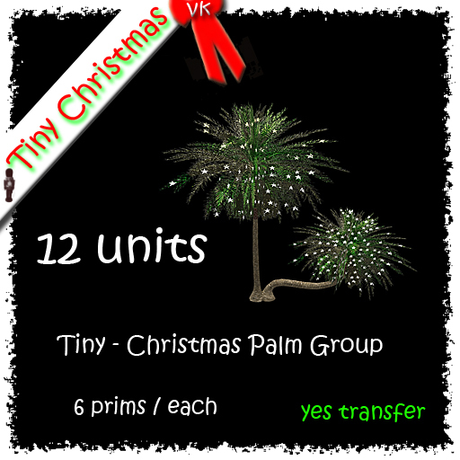 12 x Tiny - Christmas Palm Group