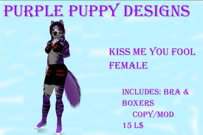 Kiss Me You Fool (Female)