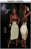 ::G&T:: Maritza Dress (Creme)