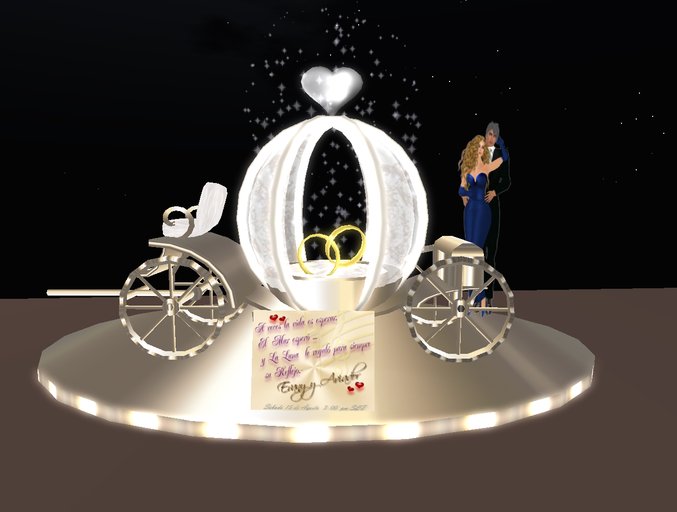 Wedding Invitation Carriage Silver