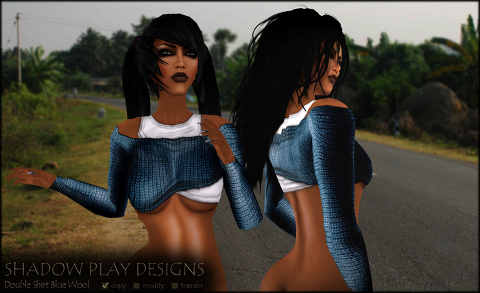 SP Designs - Double Shirt Blue Wool