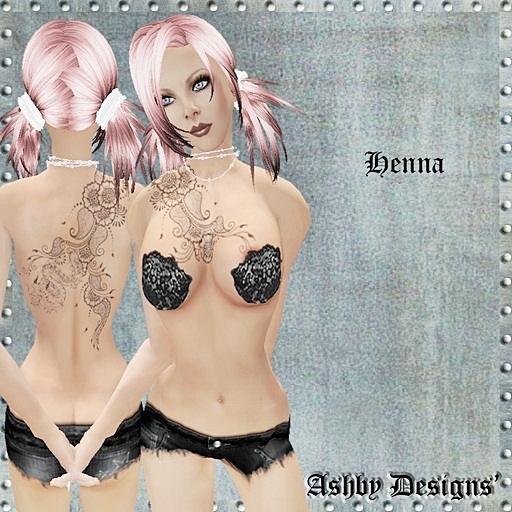 Tattoo ~ Henna Ladies Upper Body ~ PROMO