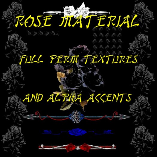 Black Rose FP Material - 9 Textures