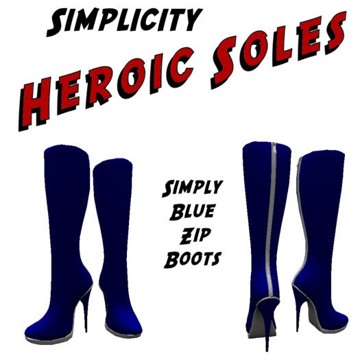 [HS]: Simply Blue Zip Boots