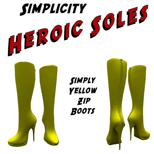 [HS]: Simply Yellow Zip Boots
