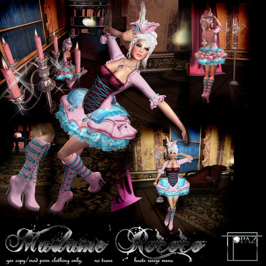 Topaz Square~Madame Rococo~Pink Outfit & Boots