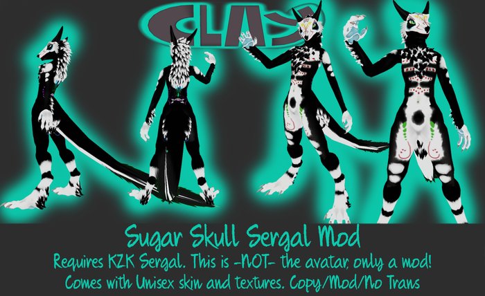 CLAY - Sugar Skull Sergal Mod