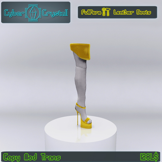 CyberCrystall - Leather Boots FullPerm