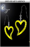 ::G&T:: Open Heart Earrings (Y)