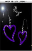 ::G&T:: Open Heart Earrings (HP)