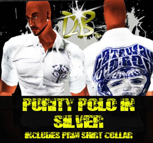 *Da Bizness* Purity Polo - Silver