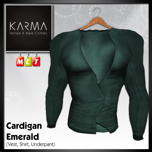 Karma - Cardigan Green Emerald