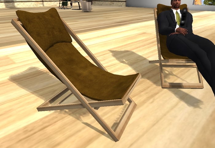 Leather Deck Lounge