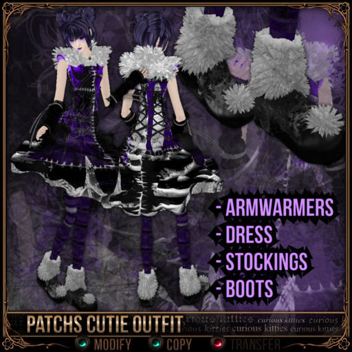 [Mesh] =^.^= Curious Kitties - PatchS Cutie Complete Full Outfit Set