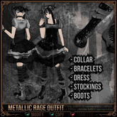 [Mesh] =^.^= Curious Kitties - Metallic Rage Complete Full Outfit Set