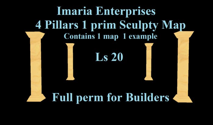 Sculpty Pillar 1 ...  4 corner pillars