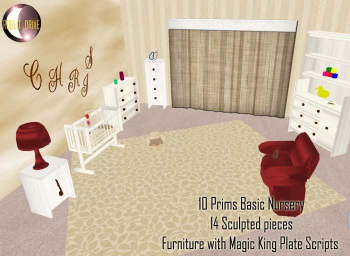 Nursery Sculpted-  All viewers compatible- Magic Script included