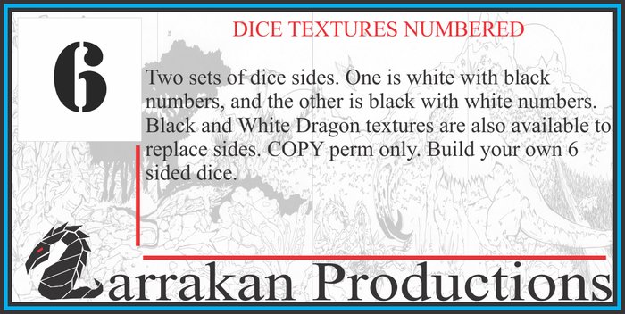 Dice Sides Textures Numbered COPY