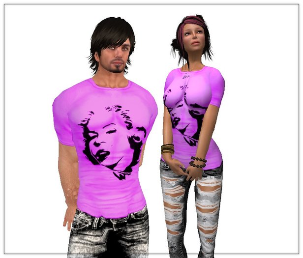 *LMD* Unisex Marilyn T
