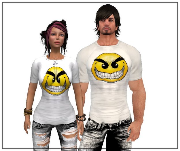 *LMD* Unisex Smiley T