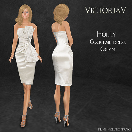 VictoriaV - Holly Cocktaildress Cream