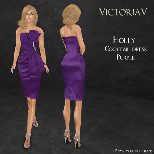 VictoriaV - Holly Cocktaildress Purple