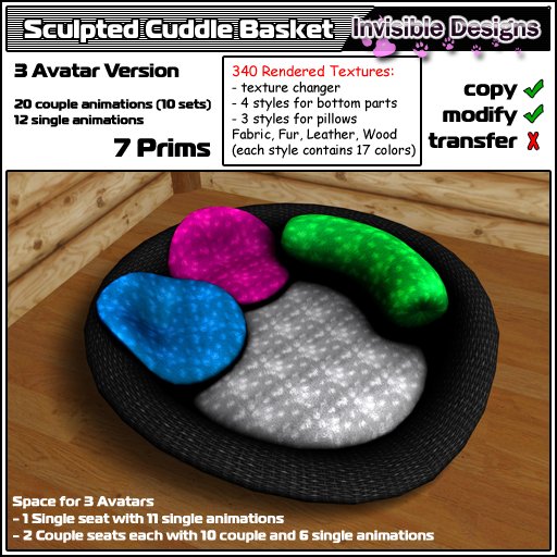 Invisible Designs - Sculpted Cuddle Basket