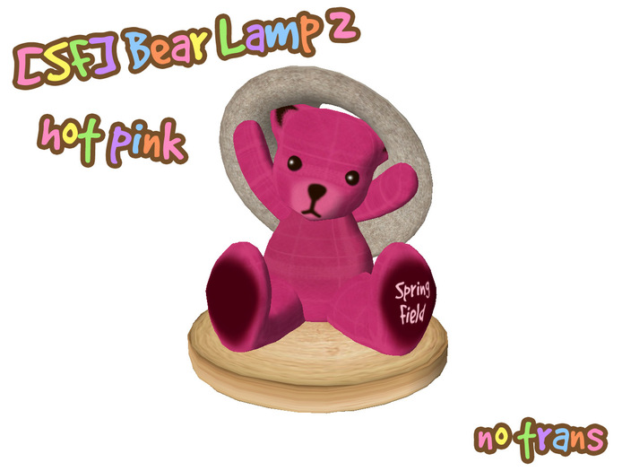 [SF] bear lamp ver.2_hot pink