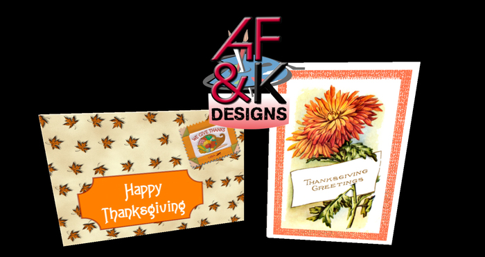 AF&K Designs - Thanksgiving 3  Greeting Card