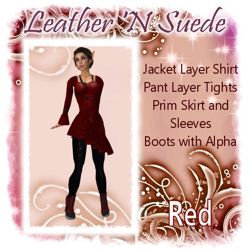 Leather 'N Suede - Red