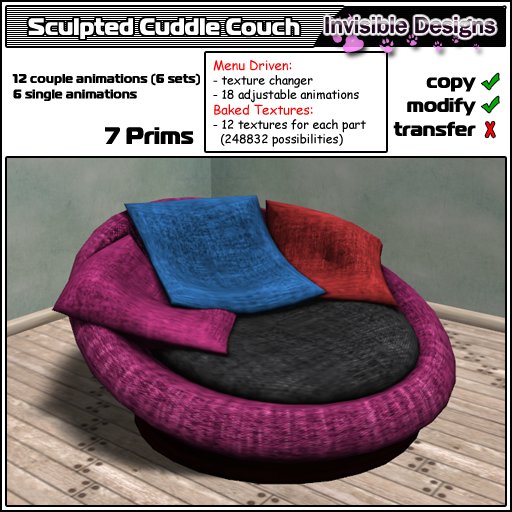 Invisible Designs - Cuddle Couch