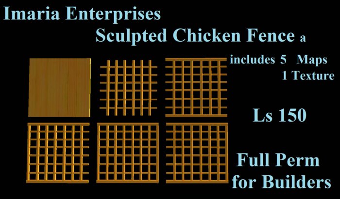Sculpted Chicken Fence Full Perm Maps & Texture